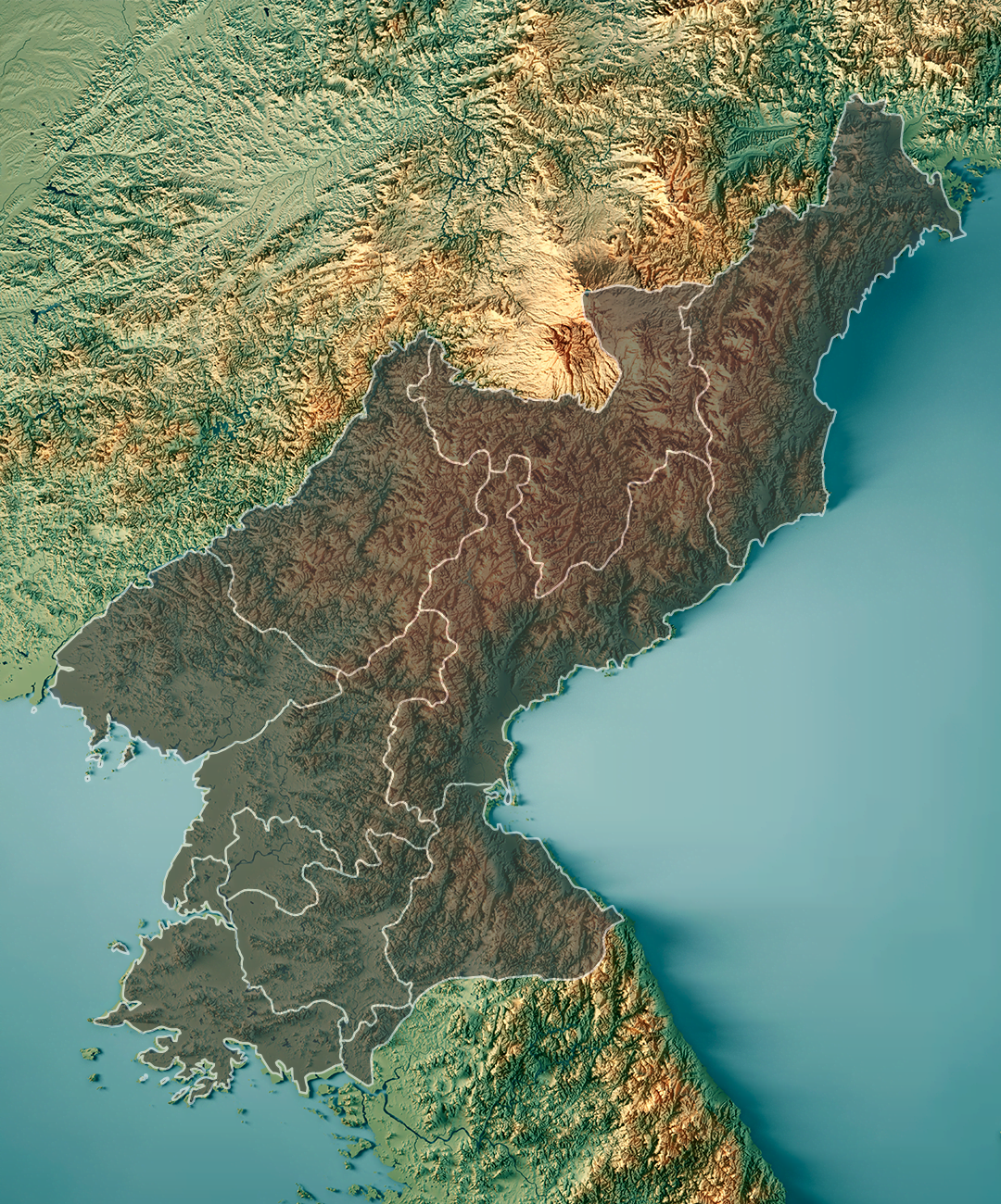 북한날씨 배경지도