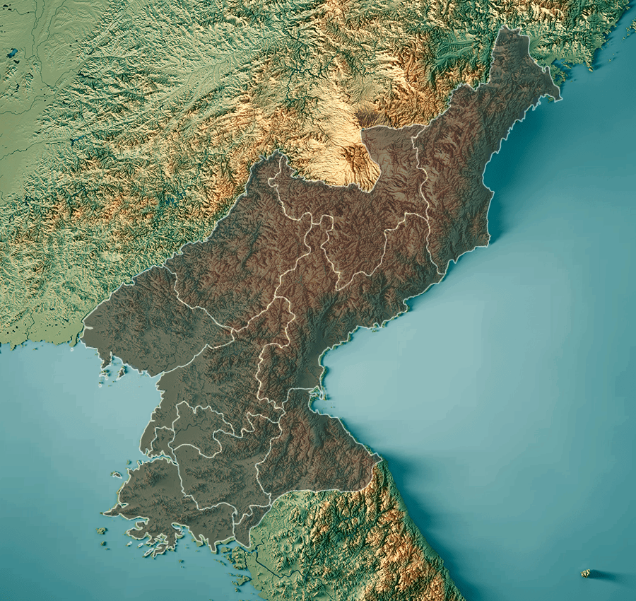 북한날씨 배경지도